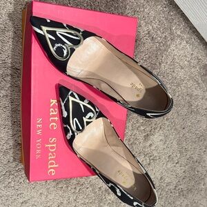Kate Spade Black and Cream Flats